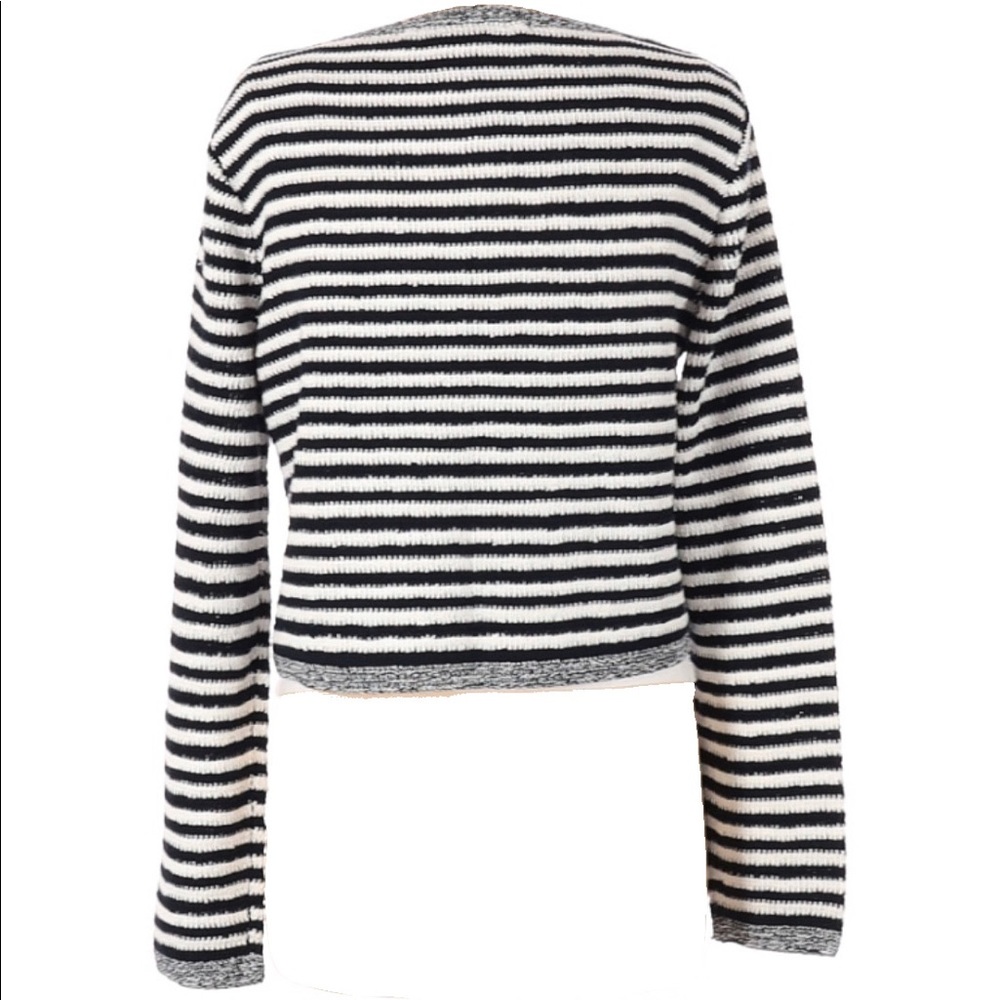 new DVF ☾ Striped Cardigan Sweater ☾ Midnight - Picture 4 of 16